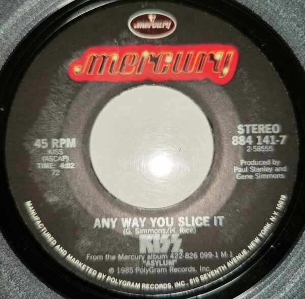 KISS 7" Tears Are Falling / Any Way You Slice It (USA) - Image 2