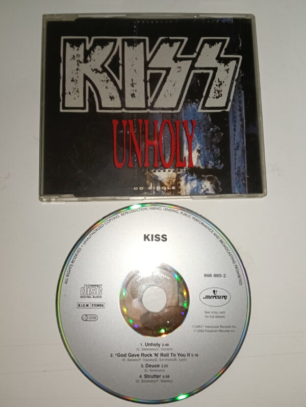 KISS CD-Single Unholy (Germany)