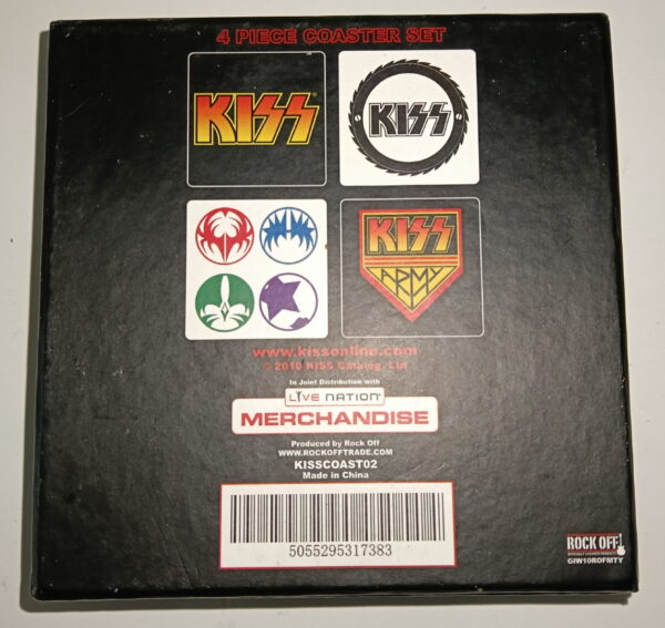 KISS 4 Piece Coaster Set - Image 3