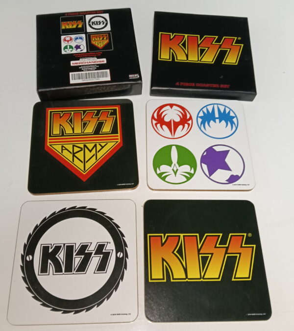 KISS 4 Piece Coaster Set