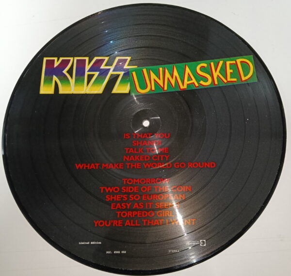 KISS LP Picture Disc Unmasked (Holland) - Image 2