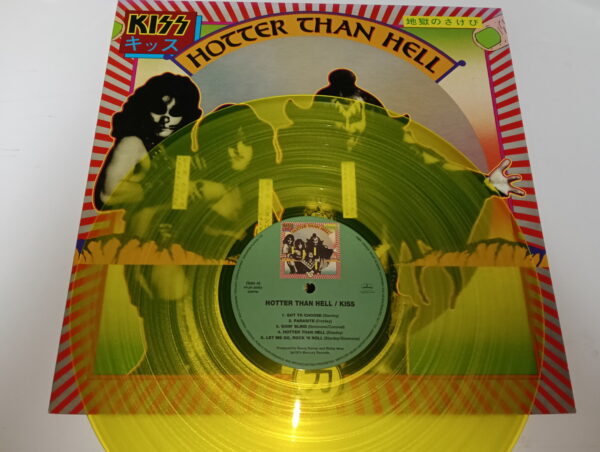 KISS LP Hotter Than Hell (Japan) yellow vinyl