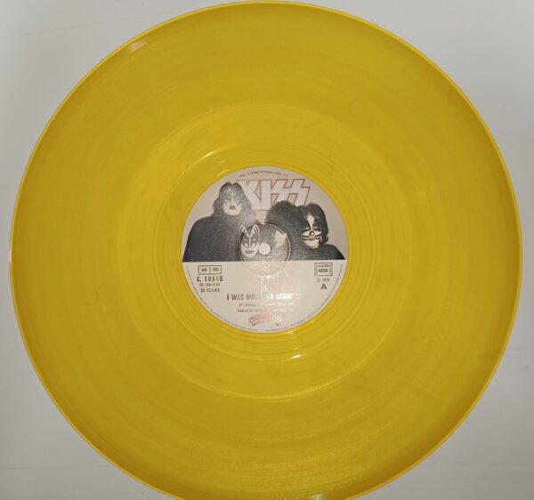 KISS 12" Maxi I Was made For Lovin' You (France) yellow vinyl - Image 2