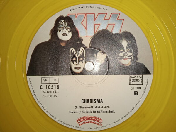 KISS 12" Maxi I Was made For Lovin' You (France) yellow vinyl - Image 5