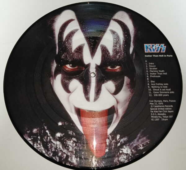 KISS LP Picture Disc Hotter Than Hell In Paris - Image 2