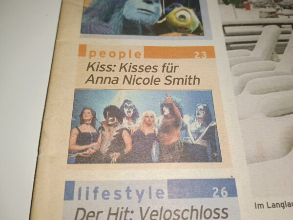 KISS Newspaper 20 minuten week (2002) Switzerland - Image 2