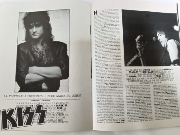 KISS Magazine Popular1 (Spain) Mark St. John - Image 3