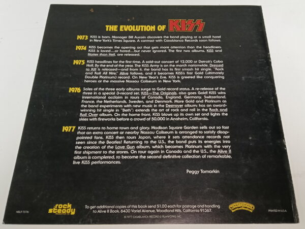 KISS Alive LP-booklet signed by all 4 - Image 10