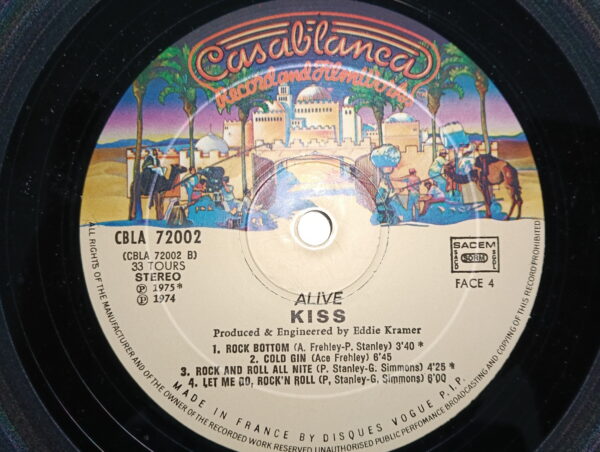 KISS LP Alive! (France) rare inner-sleeve - Image 9