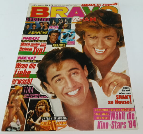 KISS Magazine Bravo (Germany) #48/1984 with poster