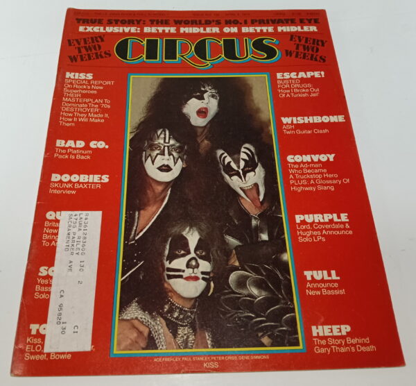 KISS Magazine Circus (USA) 1975