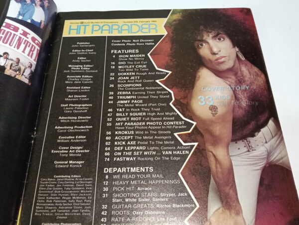 KISS Magazine Hit Parader (USA) 1985 - Image 4