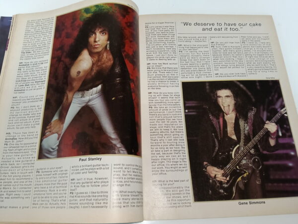 KISS Magazine Hit Parader (USA) 1985 - Image 3
