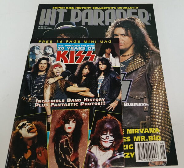 KISS Magazine Hit Parader (USA) 1992 with Kiss mini special