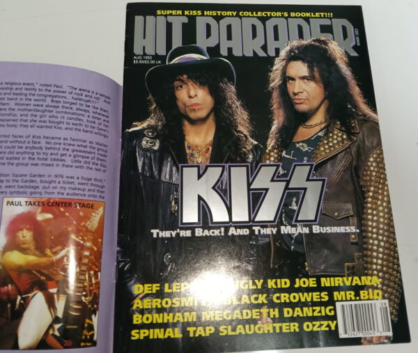 KISS Magazine Hit Parader (USA) 1992 with Kiss mini special - Image 2