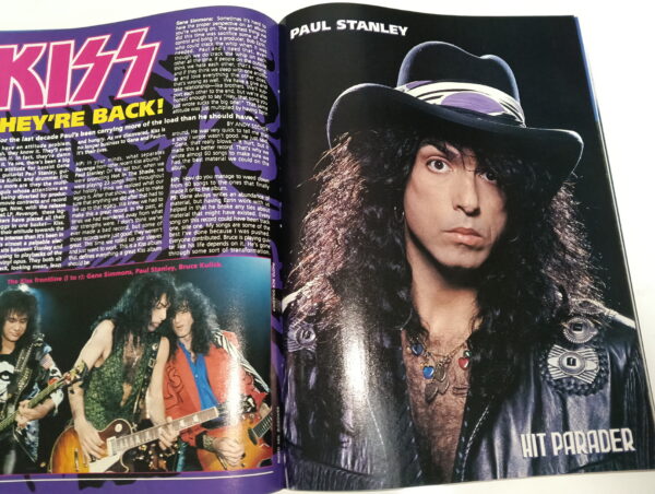 KISS Magazine Hit Parader (USA) 1992 with Kiss mini special - Image 3