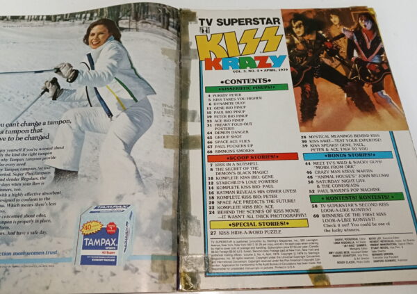 KISS Magazine Kiss Krazy TV Superstar (USA) 1979 - Image 2