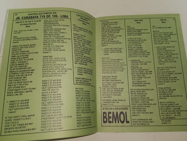 KISS Magazine / Lyrics String Along Guitarra (Peru) - Image 4