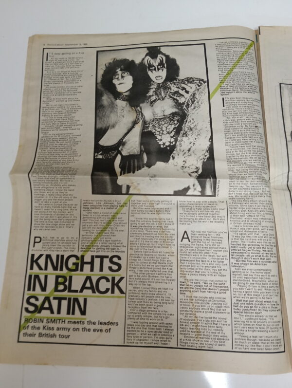 KISS Magazine Record Mirror (UK) 1980 - Image 2