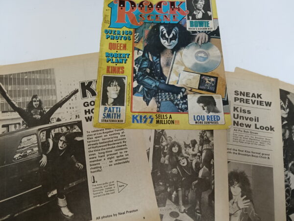 KISS Cover & Pages: Rock Scene 1976 (USA)