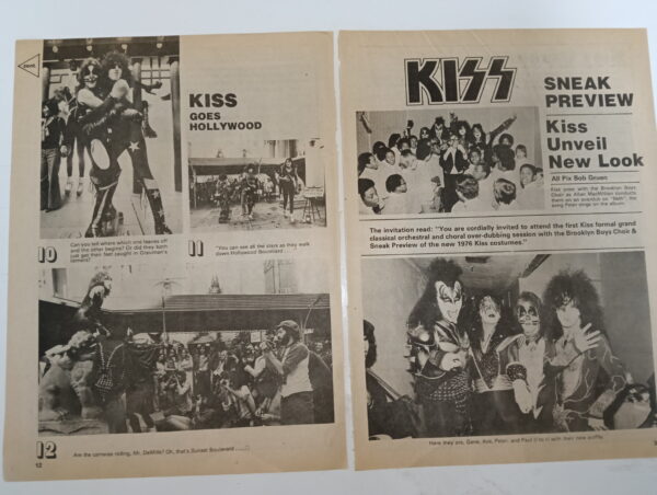 KISS Cover & Pages: Rock Scene 1976 (USA) - Image 7
