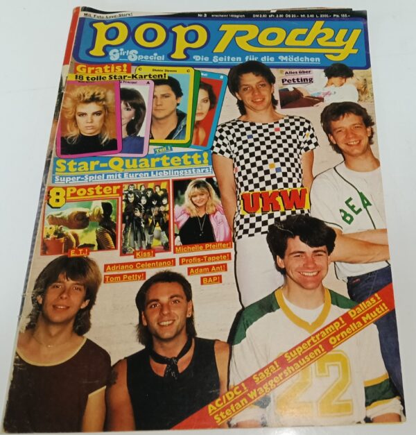 KISS Magazine Pop Rocky #3 / 1983 with poster