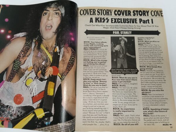 KISS Magazine Rock 1988 (USA) with poster - Image 3