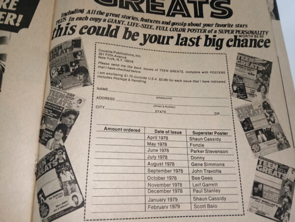 KISS Magazine Teen Greats (USA) 1979 - Image 3