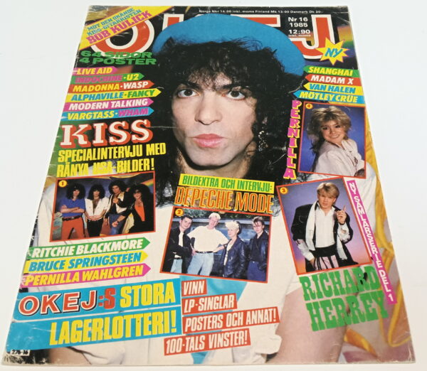 KISS Magazine Okej (Sweden) #16/1985