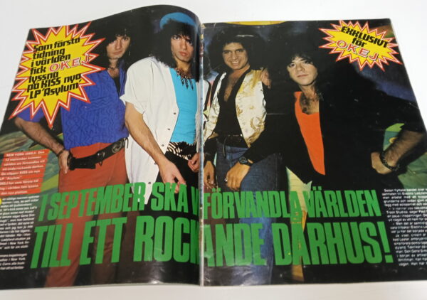 KISS Magazine Okej (Sweden) #16/1985 - Image 2