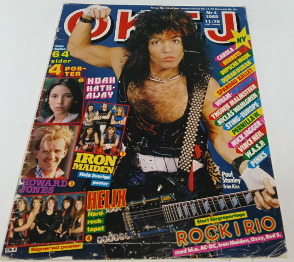 KISS Magazine Okej (Sweden) #4/1985