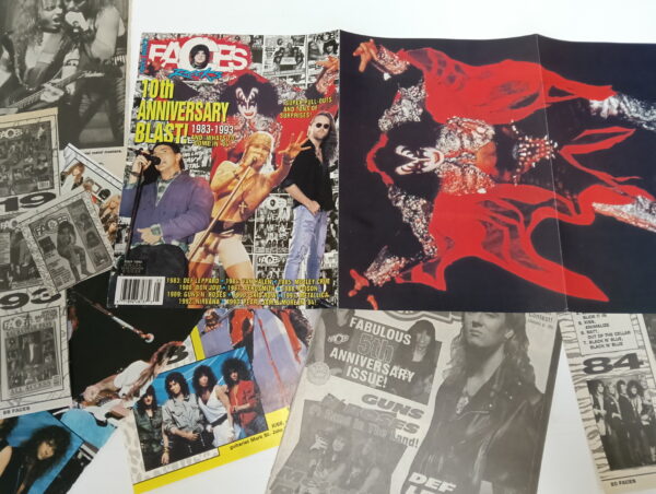KISS Cover & Pages: Faces Rocks Magazine (USA) 1994