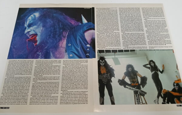 KISS Cover & Pages: Metal Forces Magazine (Germany) 1992 - Image 4