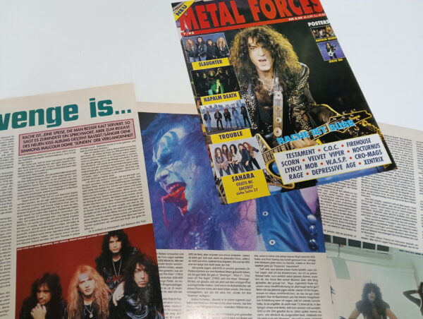 KISS Cover & Pages: Metal Forces Magazine (Germany) 1992