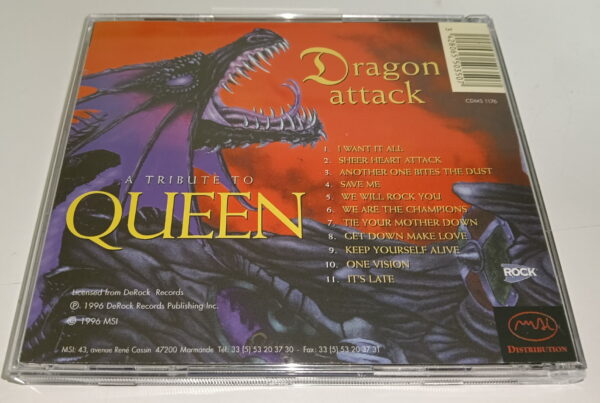 KISS CD Dragon Attack - A Tribute To Queen (Bruce Kulick/Eric Singer) France - Image 4