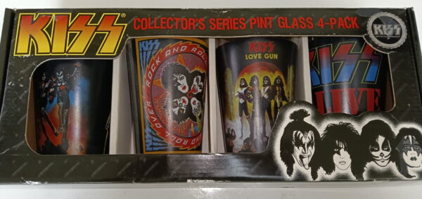KISS Pint Glasses (16 oz) Set of 4