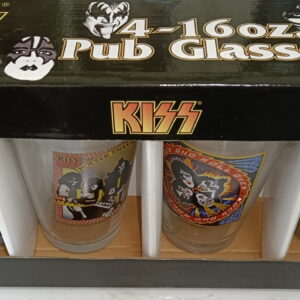 KISS Pub Glasses (4-16 oz) Set of 4