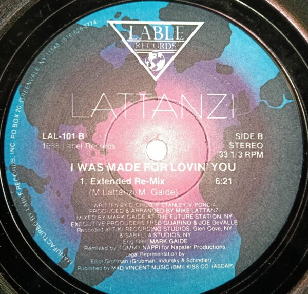 KISS 12" Maxi Lattanzi: I Was Made For Lovin' You - Image 2