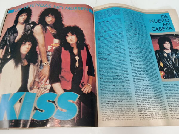 KISS Magazine Heavy Rock (Spain) 1987 - Image 2