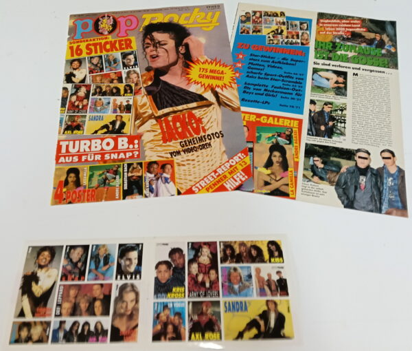 KISS Cover & Pages: Pop Rocky 1992 (Germany) with sticker-sheet - Image 2
