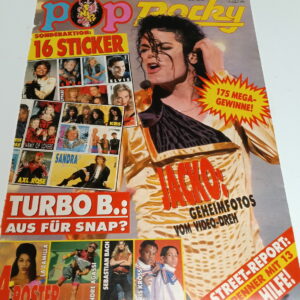 KISS Cover & Pages: Pop Rocky 1992 (Germany) with sticker-sheet