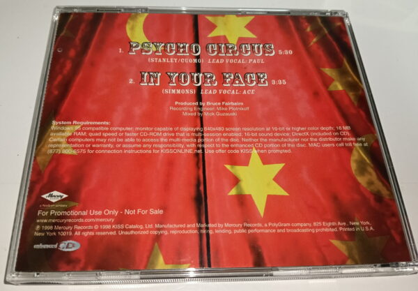 KISS VHS/CD/glasses Psycho Circus (Ace Frehley) - Image 5