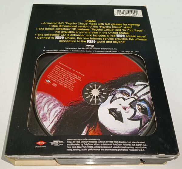 KISS VHS/CD/glasses Psycho Circus (Ace Frehley) - Image 2
