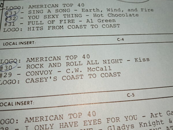 KISS LP Radioshow: American Top 40 (December 1975) - Image 4