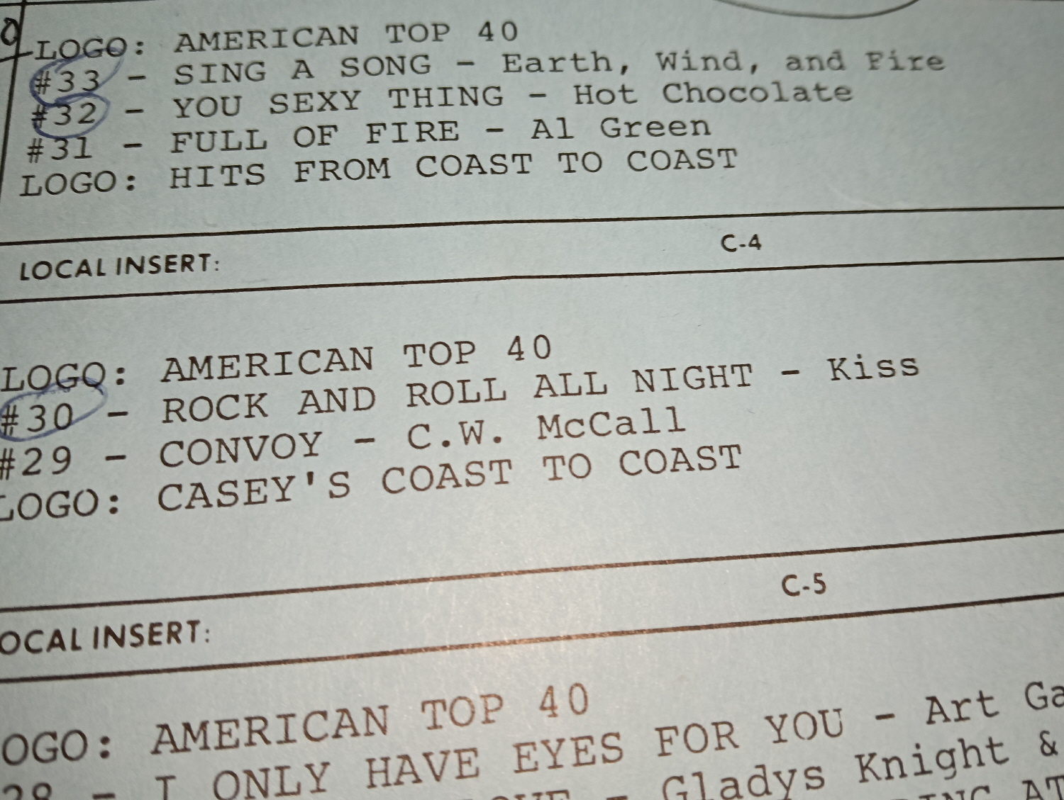 KISS LP Radioshow: American Top 40 (December 1975) - Image 4