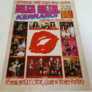 KISS Magazine Mega Metal Kerrang! (UK) ca. 1989