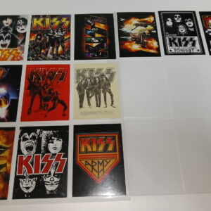 KISS Collector Cards PressPass Complete Set Sticker-Cards (12)