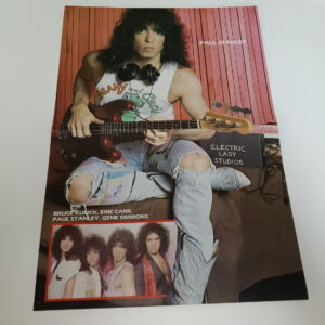 KISS Poster (magazine-poster/centerfold) (USA) Paul Stanley