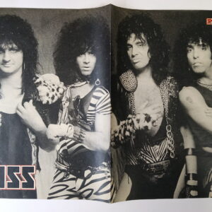 KISS Poster (magazine-poster/centerfold) Pop Rocky w/Mark St. John