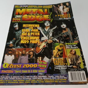KISS Magazine Metal Edge (USA) August 2000